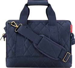 Reisenthel Allrounder M Reistas Sporttas - 18L - Rhombus Midnight Gold Blauw -Reisbagage Winkel 1200x1087 6