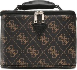 Guess Berta Beautycase Brown Logo