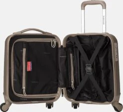 Decent Handbagage Koffer / Trolley / Reiskoffer - 42 Cm - 24 Liter - ABS - Maxi Air - Champagne -Reisbagage Winkel 1200x1093