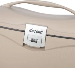 Decent Beautycase Dames / Reiskoffer - Hardcase - Sportivo - Beige -Reisbagage Winkel 1200x1094 21