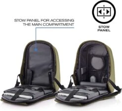 XD Design Bobby Hero Regular - Anti-Diefstal Rugzak 18 Liter - Groen -Reisbagage Winkel 1200x1095 4