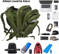 Merkloos Militaire Rugzak | 50L | Tactical Backpack | Leger Rugzak | Outdoor Rugzak | Rugzak -Reisbagage Winkel 1200x1099 8