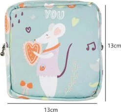 Maandverband Tasje - Make-up Tasje - Handig Opberg Tasje - Dames - Beige Plant 20 Maandverband Tasje - Make-up Tasje - Handig Opberg Tasje - Dames - Beige Plant -Reisbagage Winkel 1200x1112 4