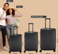 Royal Swiss - Reis Koffer - 56cm - Cijferslot- Lichtgewicht Koffer - 4 Wielen- Zwart 17 Royal Swiss - Reis Koffer - 56cm - Cijferslot- Lichtgewicht Koffer - 4 Wielen- Zwart -Reisbagage Winkel 1200x1114 2