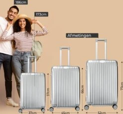 Royal Swiss - Reis Koffer - 66cm - Cijferslot- Lichtgewicht Koffer - 4 Wielen- Zilver 17 Royal Swiss - Reis Koffer - 66cm - Cijferslot- Lichtgewicht Koffer - 4 Wielen- Zilver -Reisbagage Winkel 1200x1114 28