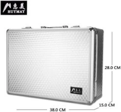 Beautycase / Beautykoffer Zilver Kleur - Functioneel - Aluminium Mobiel - Alle Beautygereedschappen- Kapper - Tattoo - Nagel - Visagie - Make-up - Cosmetica - Schmink - Beauty Case / Beauty Koffer Portable -Reisbagage Winkel 1200x1117 9