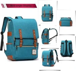 HapiLeap Laptop Vintage Rugzak Waterbestendig Zakelijke Reizen School Rugzak Messenger Bag Past 15.6 Inch Notebook Voor Mannen & Vrouwen -Reisbagage Winkel 1200x1118 1