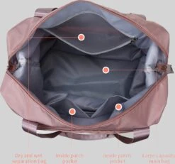 Merkloos Opvouwbare Handbagage Reistas – Opvouwbaar Tot 28 X 18 Cm – Lichtgroen -Reisbagage Winkel 1200x1123 6