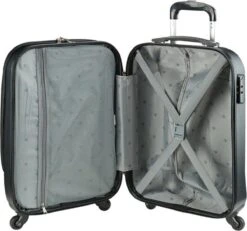 Princess Traveller Sydney - Handbagagekoffer - Laptop Vak - Zwart - S - 55cm -Reisbagage Winkel 1200x1124 1