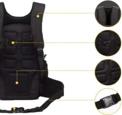 Waterdichte Rugzak Tactical Backpack Met Gratis Paracord - Vierdaagse Wandelrugzak - Schooltas Reistas Handbagage Zwart 16 Waterdichte Rugzak Tactical Backpack Met Gratis Paracord - Vierdaagse Wandelrugzak - Schooltas Reistas Handbagage Zwart -Reisbagage Winkel 1200x1131 9