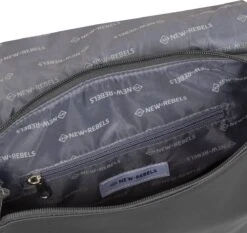 New Rebels® Daley - Rugtas - Zwart - Waterbestendig - 87 - 13L - 25x13x40cm - Rugzak / Backpack -Reisbagage Winkel 1200x1132 4