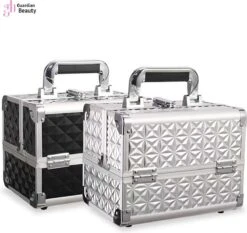 Beautycase Met Spiegel Guardian Beauty - Afsluitbaar - Zilver