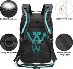 IBright 45L Militaire Rugzak | Tactische Rugzak | Oxford Stof | Waterdicht | Zwart -Reisbagage Winkel 1200x1137 7