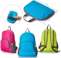 Rugtas - Rugzak - Opvouwbaar Lichtgewicht - Rugzak Heren En Dames Outdoor - Backpacken - Camping - Spatwaterdicht - Schooltas - Wandelen - Reizen - Roze -Reisbagage Winkel 1200x1139 4