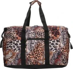 Enrico Benetti Safari Weekend Tas Ruime Sporttas Reistas Dierenprint Bruin -Reisbagage Winkel 1200x1140 12