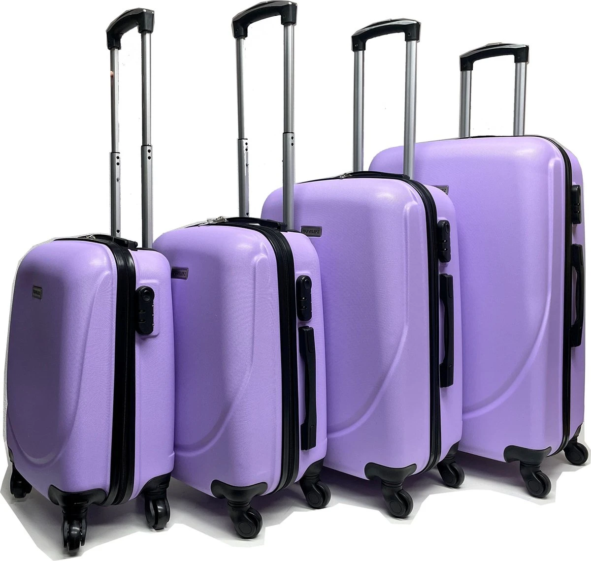 Castillo Travelerz 4 Delige ABS Kofferset - Lila 3 Castillo Travelerz 4 Delige ABS Kofferset - Lila