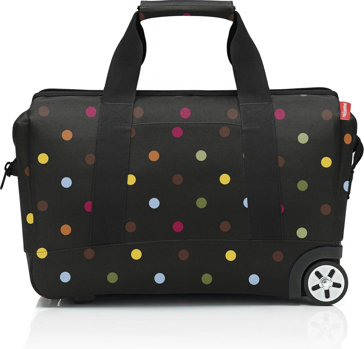 Reisenthel Allrounder Trolley Reiskoffer Reistas Op 2 Wielen - 30L - Dots Zwart 5 Reisenthel Allrounder Trolley Reiskoffer Reistas Op 2 Wielen - 30L - Dots Zwart - Afbeelding 3