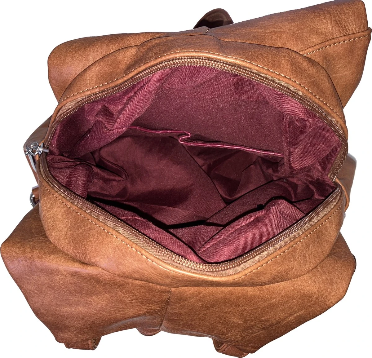 'The Triangle Bag' Cognac 6 'The Triangle Bag' Cognac - Afbeelding 4