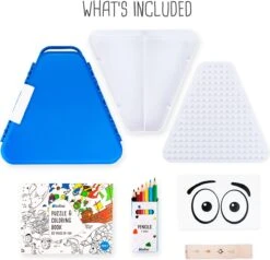 Trunki: TEEBEE Terrance Blauw - Kids Travel Toy Box, Bevat Een Leuk Activiteitenboekje, Kleurpotloden En Stickers, In Doos 15,5x18x18cm, 3+ -Reisbagage Winkel 1200x1157 3