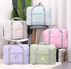 Merkloos Opvouwbare Reistas Roze - Opbergtas - Weekendtas - Reistas Voor Handbagage - Opvouwbare Reistassen Dames - Reistas Voor Op Koffer - Dames Tas - Damestas - Tas Voor Reizen - Sporttas -Reisbagage Winkel 1200x1164 8