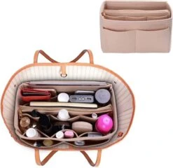 Merkloos Make Up Koffer En Organizer | Beautycase Voor Dames | Cosmetica En Visagie - Beige