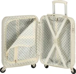 Princess Traveller Florence - Handbagagekoffer Met Strap - Crème - S - 55cm 14 Princess Traveller Florence - Handbagagekoffer Met Strap - Crème - S - 55cm -Reisbagage Winkel 1200x1168 1