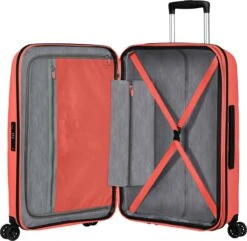 American Tourister Reiskoffer - Bon Air Dlx Spinner 66/24 Tsa Uitbreidbaar (Medium) Flash Coral -Reisbagage Winkel 1200x1169 13