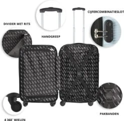 TravelZ Horizon Handbagagekoffer - 54cm Handbagage Trolley Met Gevoerde Binnenkant - Baby Blauw -Reisbagage Winkel 1200x1169 7