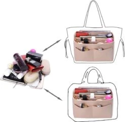 Merkloos Make Up Koffer En Organizer | Beautycase Voor Dames | Cosmetica En Visagie - Beige -Reisbagage Winkel 1200x1172 7