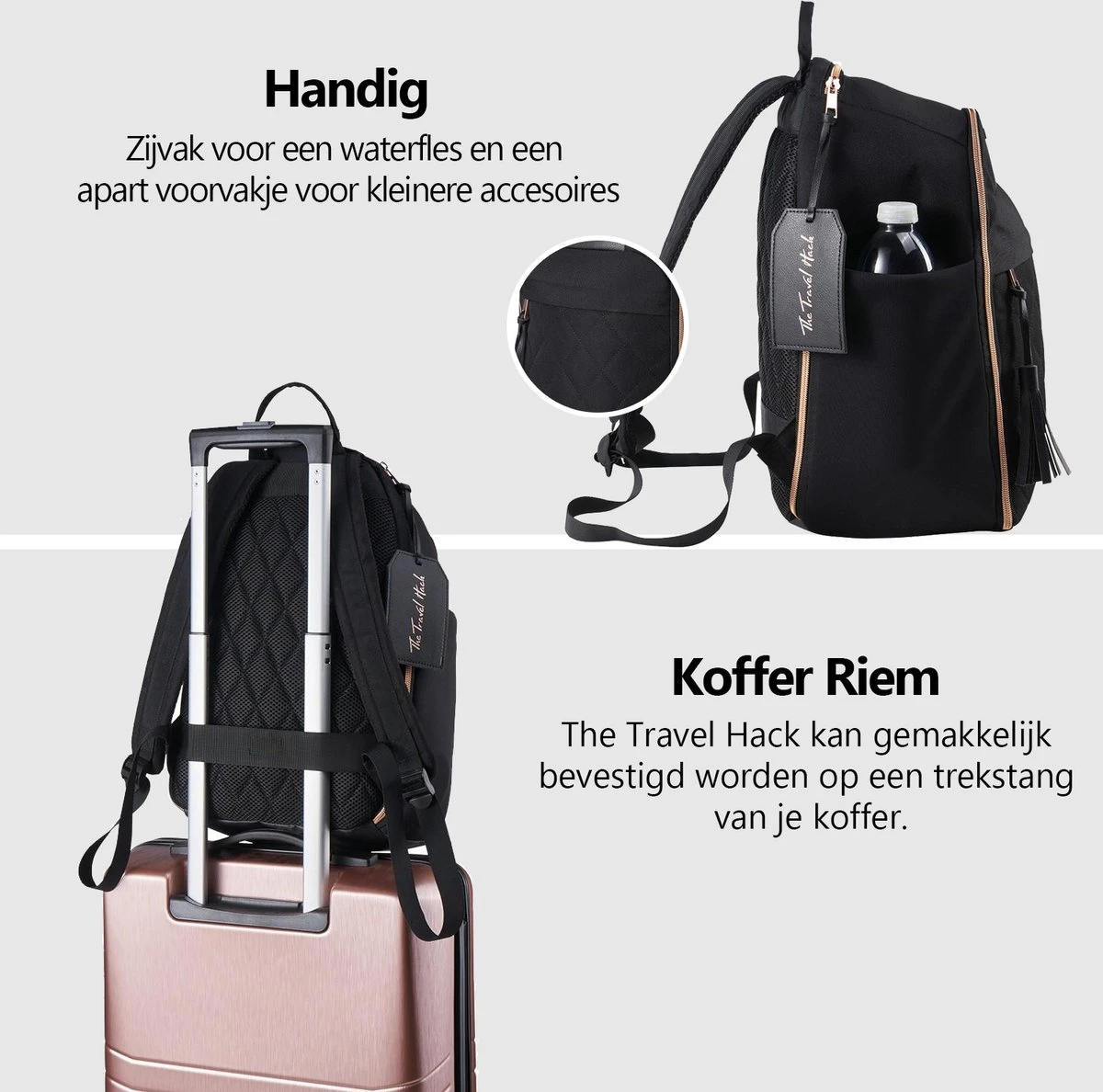 CabinMax Travel Hack Rugzak - Handbagage 20L – Schooltas - 40x20x25 Cm – Compact Reistas – Lichtgewicht 5 CabinMax Travel Hack Rugzak - Handbagage 20L – Schooltas - 40x20x25 Cm – Compact Reistas – Lichtgewicht - Afbeelding 3