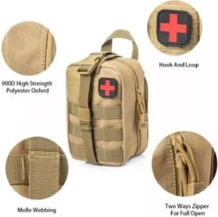 Alta-X Outdoor - Ehbo Tas Rood - Medicijntas - First Aid Bag - Jacht Survival Militaire Edc Pack Molle - Tactical Heuptas Outdoor Sos Pouch Leger Medische Kit Taille Riem Rugzak -Reisbagage Winkel 1200x1191 8