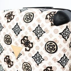 Guess House Party 28 In 4 Wheeler Dames Reiskoffer - Cream Logo Multi -Reisbagage Winkel 1200x1198