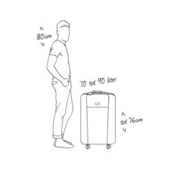 Decent Basic-Line Large Trolley 73 Cm - Zwart -Reisbagage Winkel 1200x1200 1061