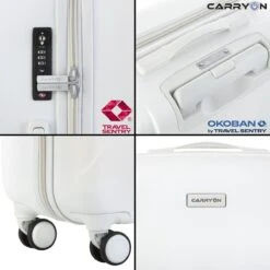 CarryOn Skyhopper Reiskoffer - 78cm TSA Trolley Met OKOBAN - Dubbele Wielen - Wit 14 CarryOn Skyhopper Reiskoffer - 78cm TSA Trolley Met OKOBAN - Dubbele Wielen - Wit -Reisbagage Winkel 1200x1200 1094