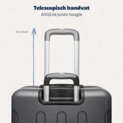 TRVLMORE Kofferset - 3 Delig - 38L (handbagage) + 70L + 110L - Donkergrijs -Reisbagage Winkel 1200x1200 1165