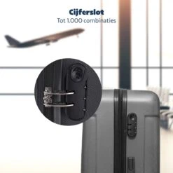 TRVLMORE Kofferset - 3 Delig - 38L (handbagage) + 70L + 110L - Donkergrijs -Reisbagage Winkel 1200x1200 1166