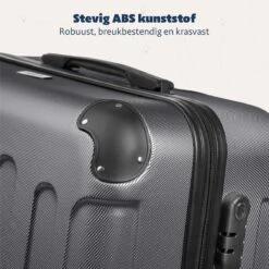 TRVLMORE Kofferset - 3 Delig - 38L (handbagage) + 70L + 110L - Donkergrijs -Reisbagage Winkel 1200x1200 1170