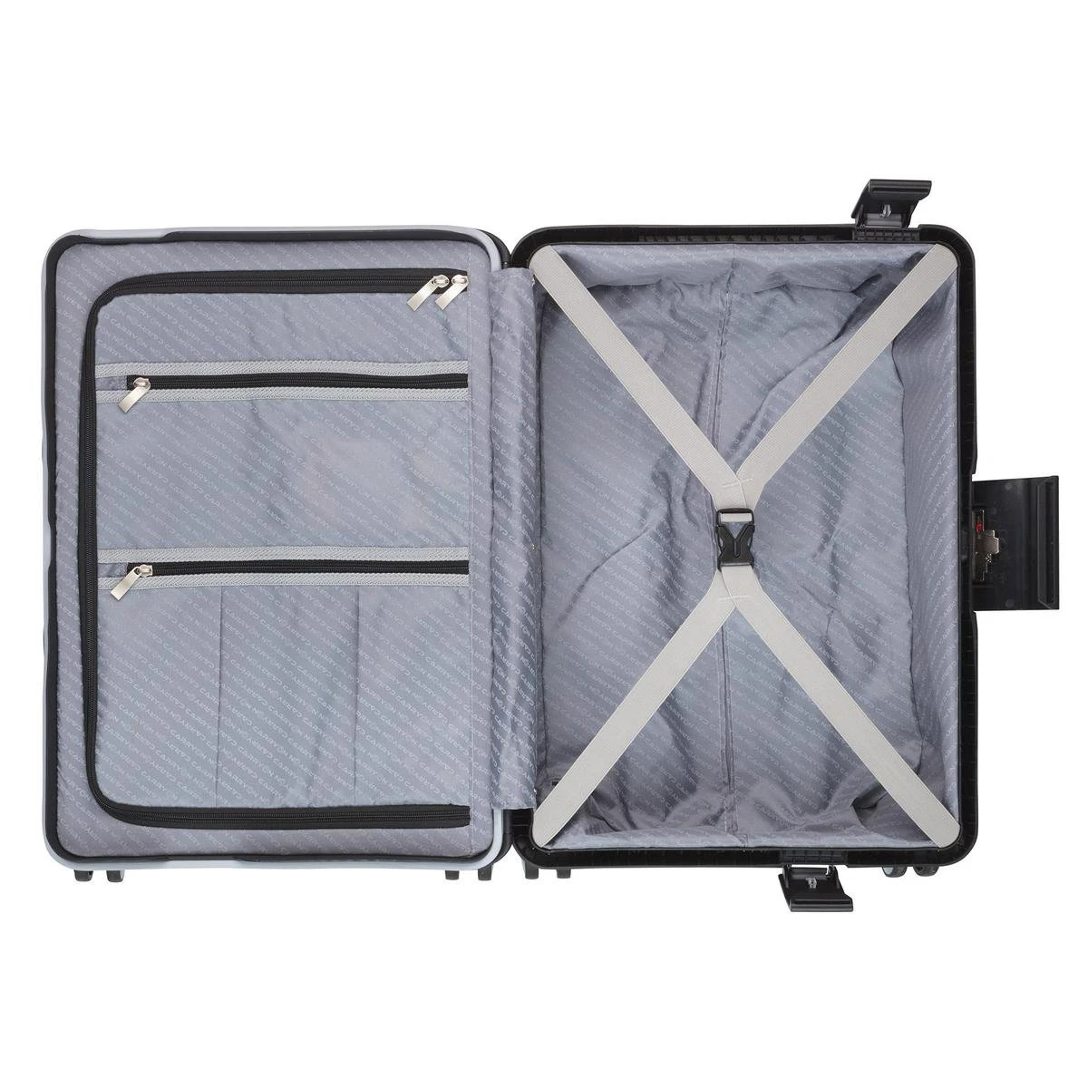 CarryOn Steward Kofferset - 3 Delige TSA Trolleyset - Koffers Met Vaste Kliksloten - Zwart 6 CarryOn Steward Kofferset - 3 Delige TSA Trolleyset - Koffers Met Vaste Kliksloten - Zwart - Afbeelding 4