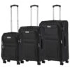 TravelZ Softspinner TSA Kofferset - 3-delige Zachte Trolleyset - Dubbele Wielen En Voorvakken Zwart -Reisbagage Winkel 1200x1200 1262