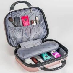 Monzana Hardcase Kofferset 4 Delig - Baseline Beautycase/M/L/XL - Rosé -Reisbagage Winkel 1200x1200 1395