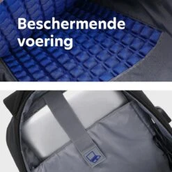 Laptop Rugzak - Laptoptas 15,6 Inch - Schooltas Met Laptopvak - Met USB Aansluiting - 23L - Antraciet -Reisbagage Winkel 1200x1200 1456