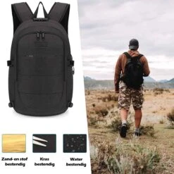 Qtronic Rugzak Met USB Oplaadpoort- 28L - 17,3 Inch - Laptop Rugtas - Toegangscode -Reisbagage Winkel 1200x1200 1533