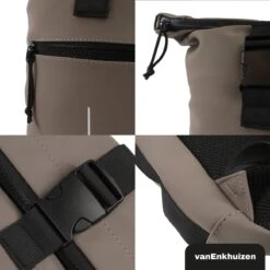 VanEnkhuizen Rolltop Rugzak Met Laptopvak 15,6 Inch - 20 Liter - Waterafstotend En Thermo Materiaal - Taupe -Reisbagage Winkel 1200x1200 1746