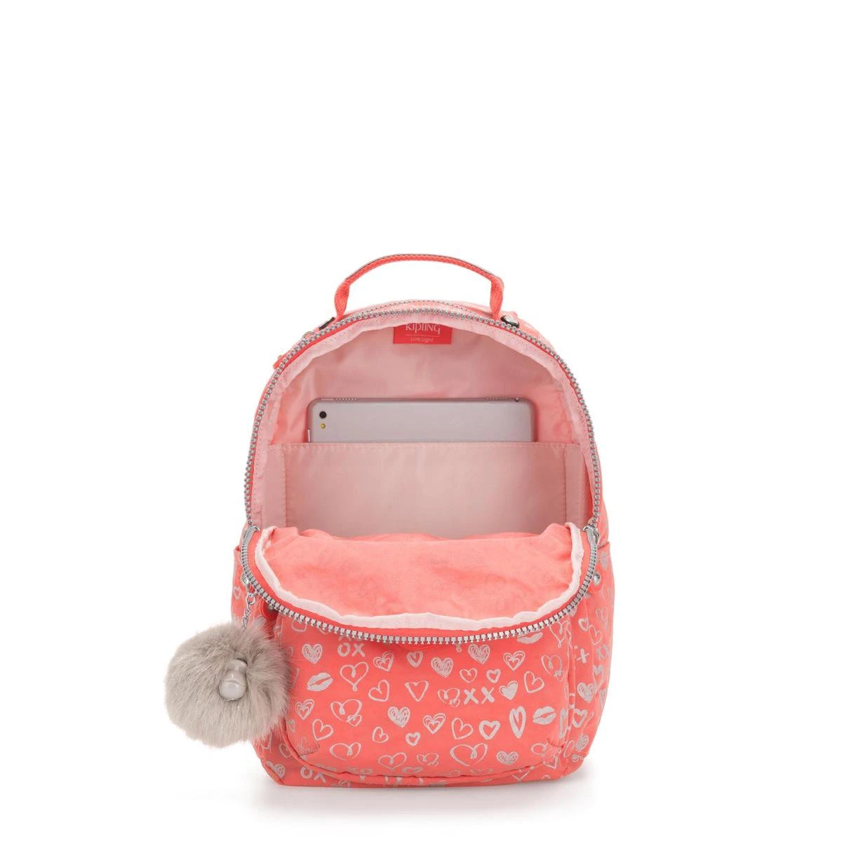 Kipling Seoul Go Small Laptoprugzak 13 Inch - Hearty Pink Met 5 Kipling Seoul Go Small Laptoprugzak 13 Inch - Hearty Pink Met - Afbeelding 3