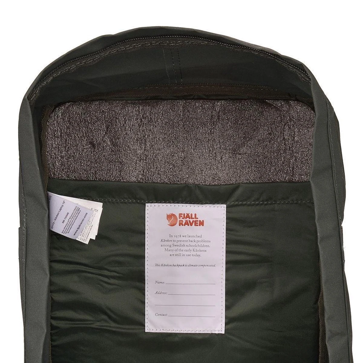 Fjallraven Kanken Laptoprugzak 15 Inch - Forest Green 6 Fjallraven Kanken Laptoprugzak 15 Inch - Forest Green - Afbeelding 4