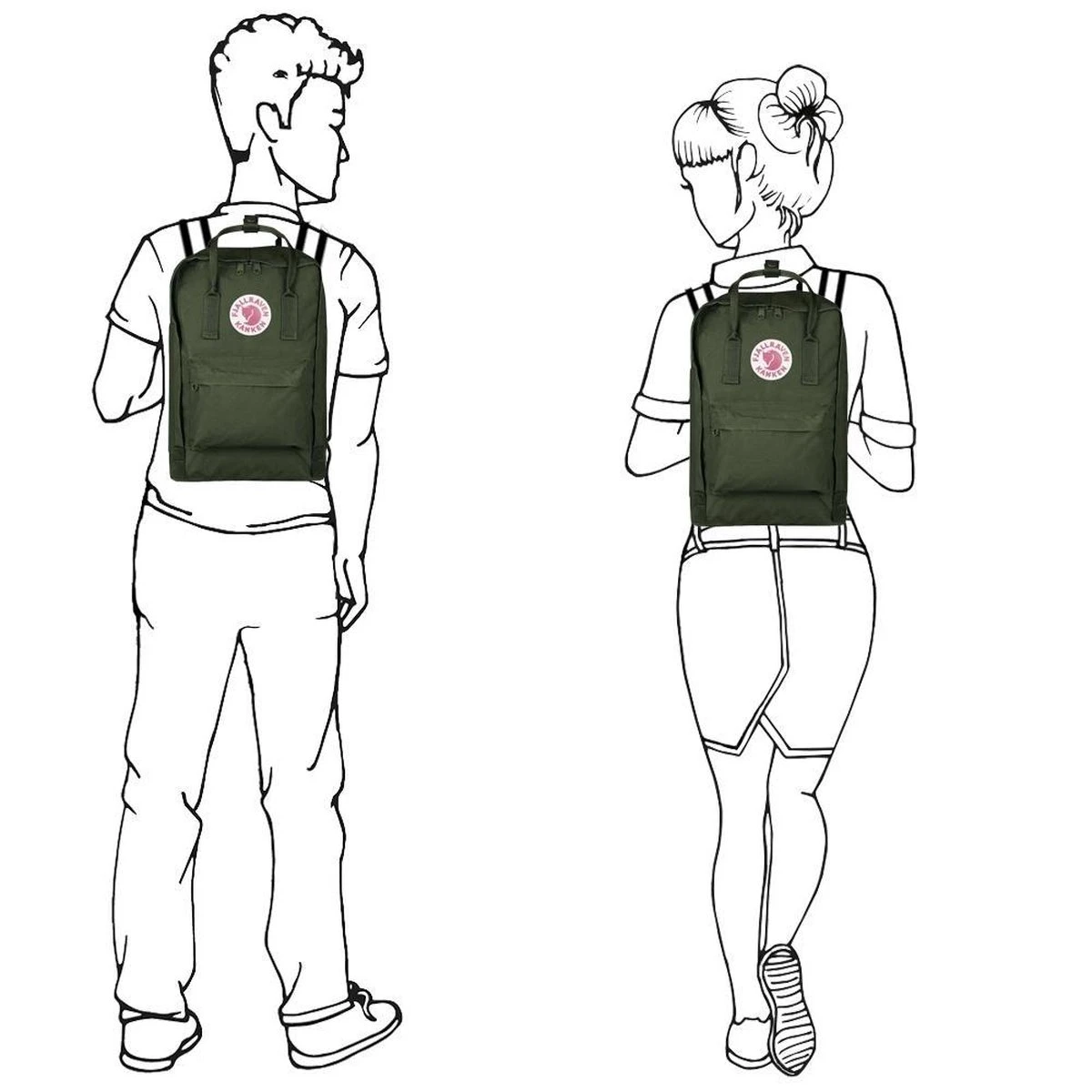 Fjallraven Kanken Laptoprugzak 15 Inch - Forest Green 15 Fjallraven Kanken Laptoprugzak 15 Inch - Forest Green - Afbeelding 13