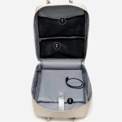 Merkloos Waterdichte Rugzak Inclusief Usb Oplaadstation - Laptoptas 15,6 Inch - Schooltas - Beige - Multifucntioneel -Reisbagage Winkel 1200x1200 1883
