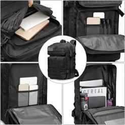 IBright 45L Militaire Rugzak | Tactische Rugzak | Oxford Stof | Waterdicht | Zwart -Reisbagage Winkel 1200x1200 1899