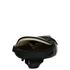 Old West Leren Dames Rugzak San Antonio M - Zwart -Reisbagage Winkel 1200x1200 2096