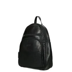 Old West Leren Dames Rugzak San Antonio M - Zwart -Reisbagage Winkel 1200x1200 2097